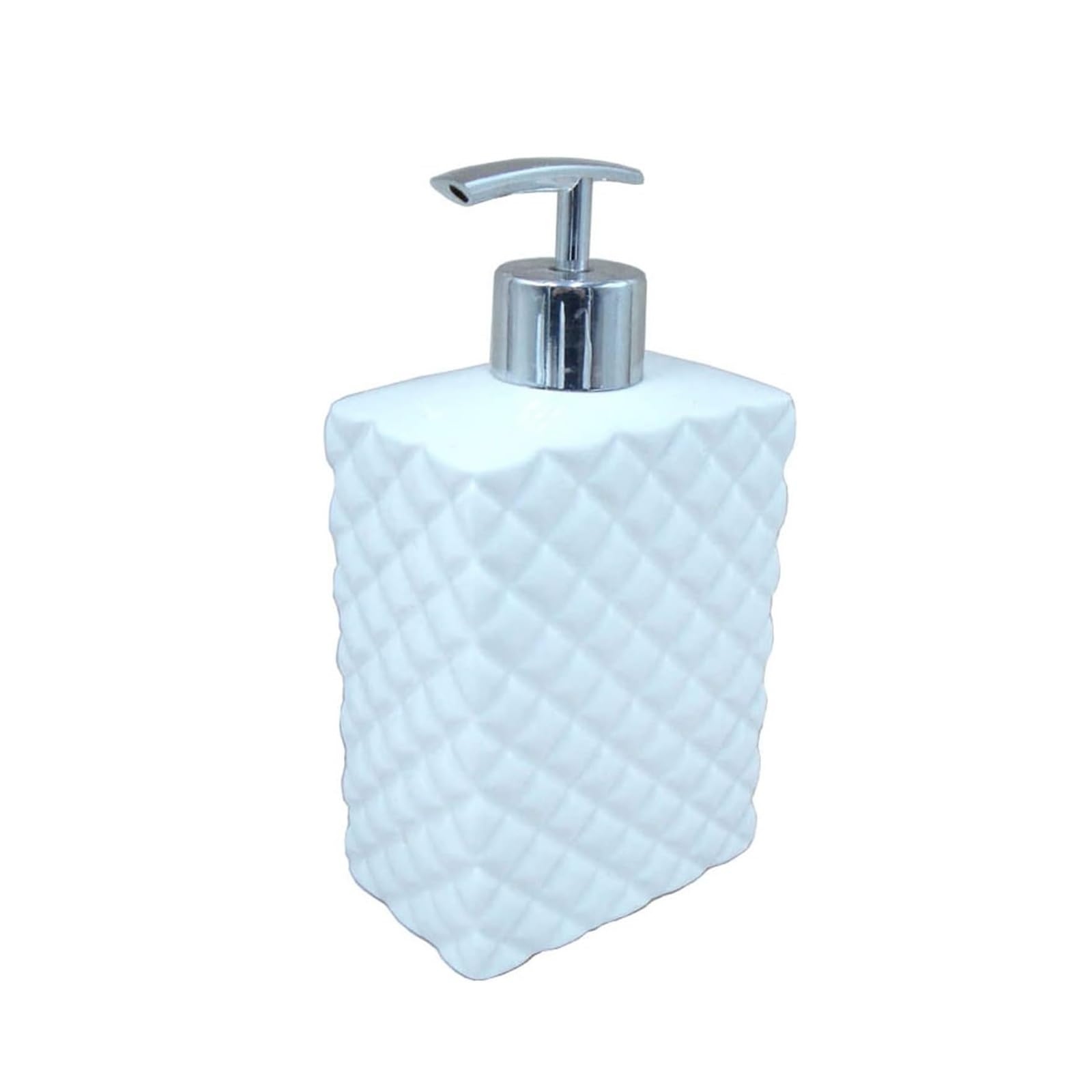 Kxaoxgrc Wei Glass Soap Lotion Dispenser Set, Soap Dispenser White Ceramic 450Ml Refillable For Bathroom Kitchen