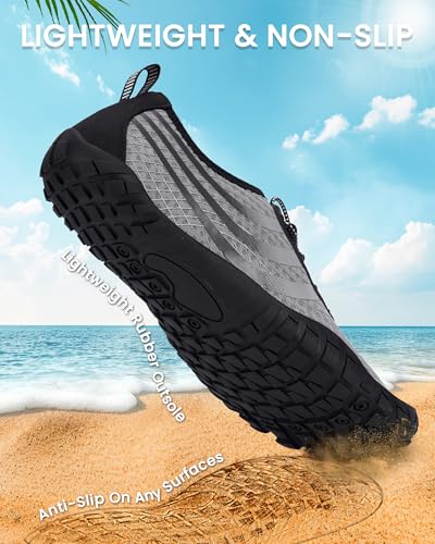 Image of Water Shoes for Women Men Quick-Dry Barefoot Shoes Breathable Aqua Socks for Swim Beach River Pool Lake Hiking Surfing Kayaking