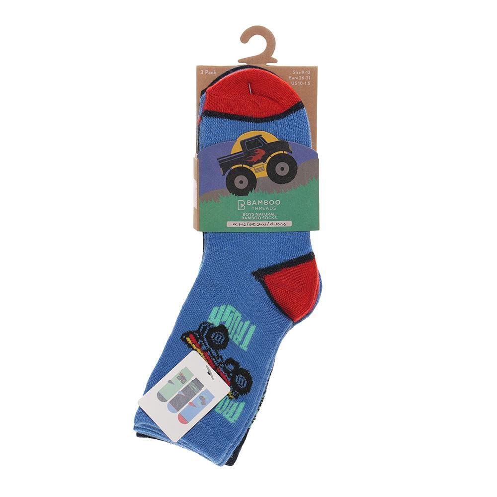 A2Z 4 Kids Garçons Bambou Dinosaure Requin Camouflage Surf Paquet De 3 Baskets Kids Chaussettes Âge 2-3 Année EU Chaussure Taille 23-26(6-8.5), 27-30(9-12), 31-36(12.5-3.5)