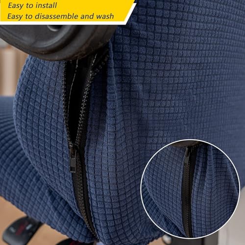 Coprisedia universale da gioco, elasticizzato, per sedie da ufficio e da corsa, con braccioli e fondo elastico, rimovibile e protettivo