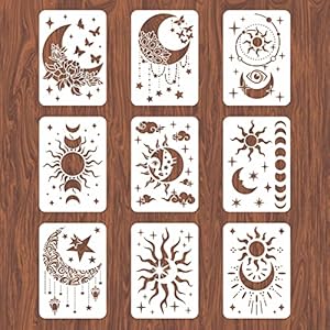 Infunly HOME-IN0015 Schablonen-Set 9 Stück