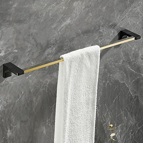 Porte-serviettes en cuivre noir double barre accessoire minimaliste de maison