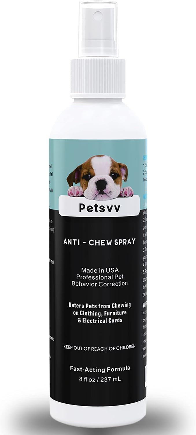 QUTOP Anti Chew Spray for Dogs, No Chew Spray for Dogs and Puppies, Bitter Dog Deterrent Spray to Stop Biting, Protect Household Items