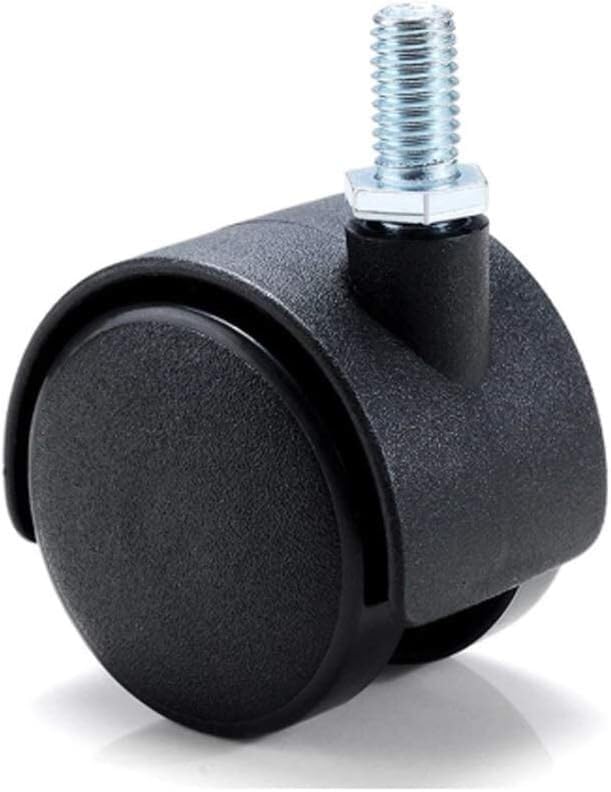 Roulettes de chaise de bureau pivotantes avec freins pour chariot silencieux