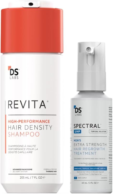 Hair Regrowth Stimulation Kit for Men| Spectral.UHP + Revita Shampoo