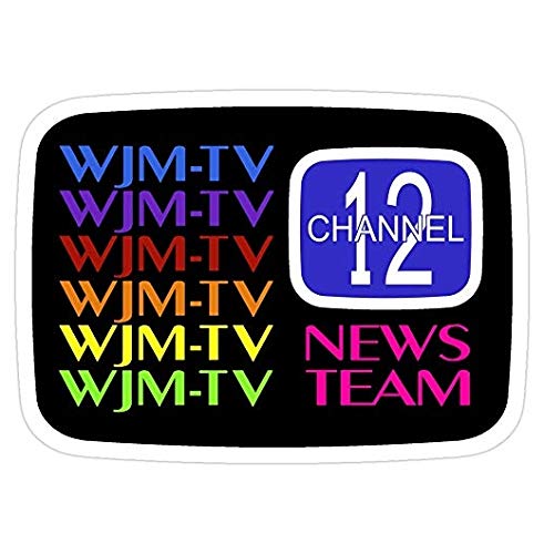 WJM-TV, Mary Tyler Moore, wjm tv Decal Sticker - Sticker Graphic - Auto, Wall, Laptop, Cell, Truck Sticker for Windows, Cars, Trucks