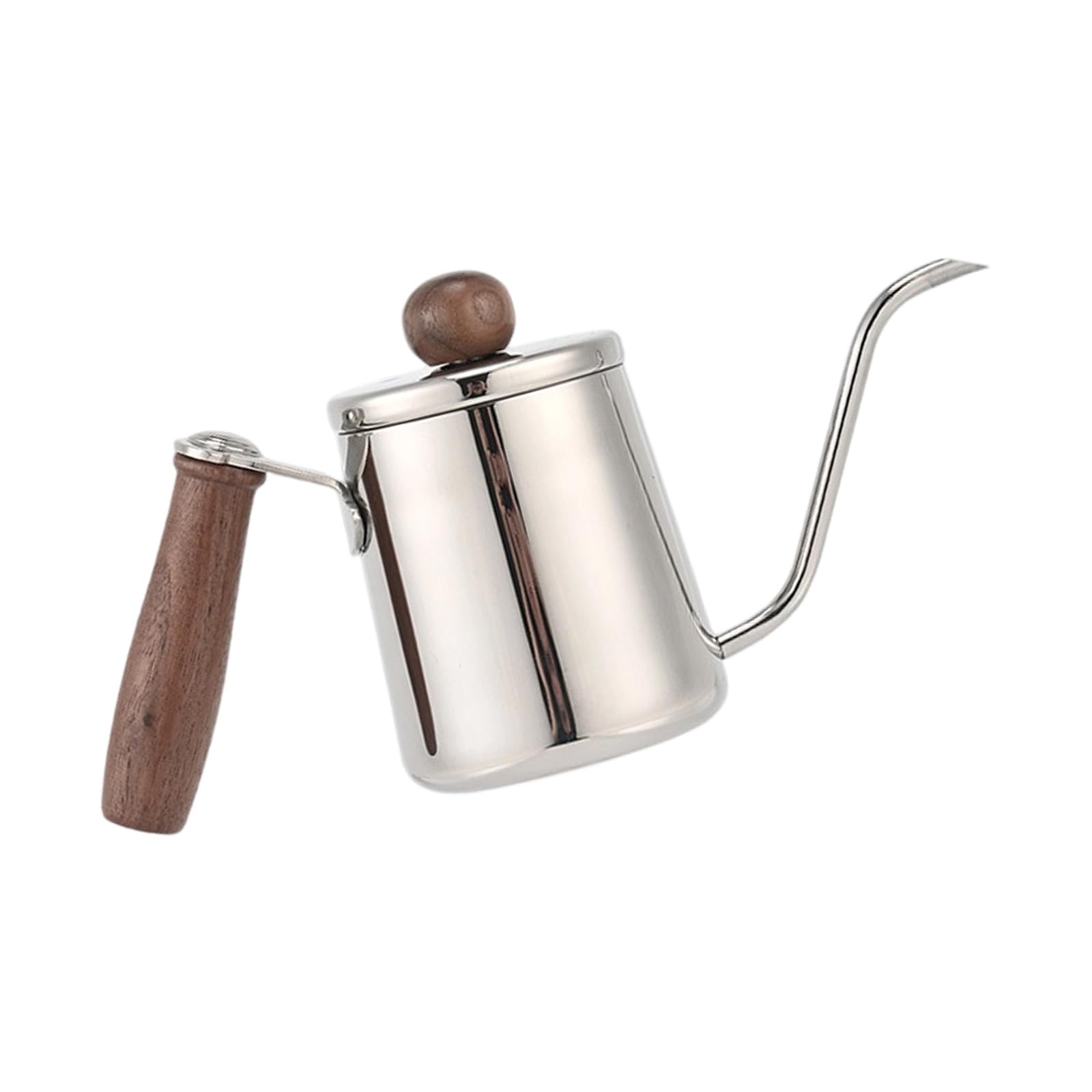 PANGBOER Japanese Themed Stainless Steel Coffee Brewing Tool with Wooden Handle 350ml for Exact Preparation Examine Coffee Maker