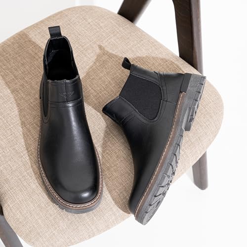 Image of Jousen Chelsea Boots Casual Slip On Ankle Waterproof Mens Boots