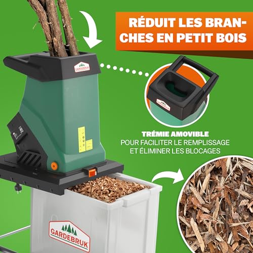 Broyeur de branches 40mm pour éliminer les déchets verts encombrants
