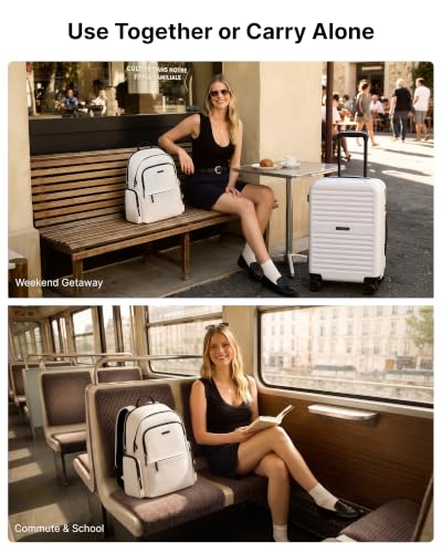 Image of LONG VACATION Luggage Sets, 3 Piece, 20 Inch Carry On Hardshell Suitcase