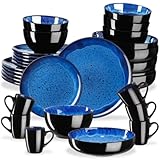 SERVICE DE TABLE COMPLET POUR VOTRE QUOTIDIEN – Imaginez une table prête à accueillir famille et invités sans jamais manquer de vaisselle. Ce service vaisselle complet comprend 6 grandes assiettes plates, 6 petites assiettes plates, 6 assiettes creuses, 6 bols et 6 tasses assorties. Un service de table 6 personnes pensé pour les repas du quotidien comme pour les grandes occasions, alliant praticité, élégance et convivialité autour de la table.