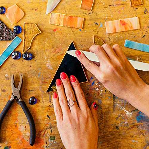 4 pcs stained glass tools stained glass supplies plastic fid burnisher foiler holder for flat stained glass work diy handicrafts