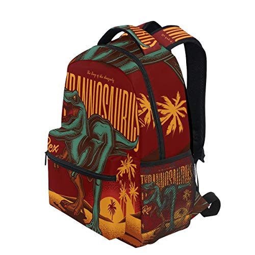 Sac de voyage dinosaure vintage aux finitions soignées