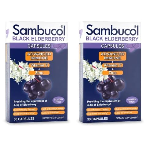 Sambucol Black Elderberry Capsules 30 Count Cover