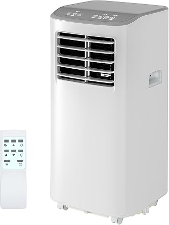 3-in-1 Portable Air Conditioner 8,000 BTU Dehumidifier & Fan Cools up to 350 Sq.Ft, Remote, 24H Timer, Sleep Mode, Cold Gray Top Cover Plus, US Standards
