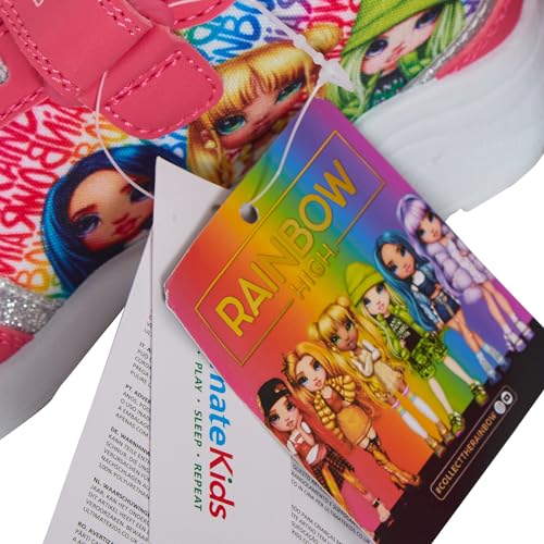 Baskets pour filles et enfants Rainbow High avec fermeture scratch confort