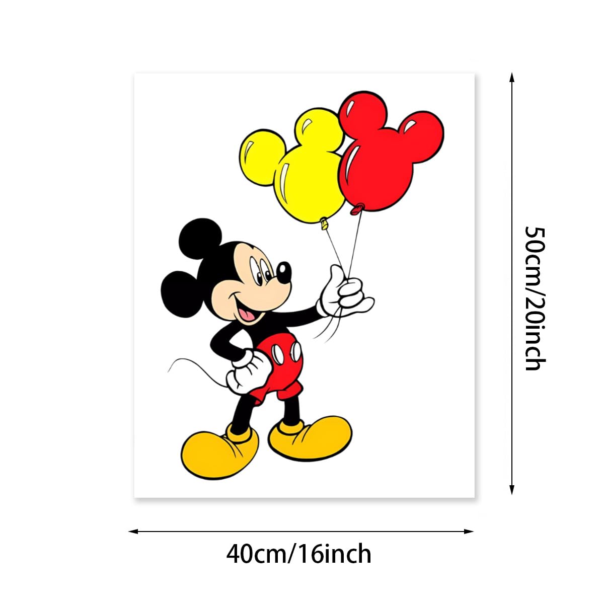 Amazon | ミッキーマウス デジタル絵画 数字キットによる 絵画