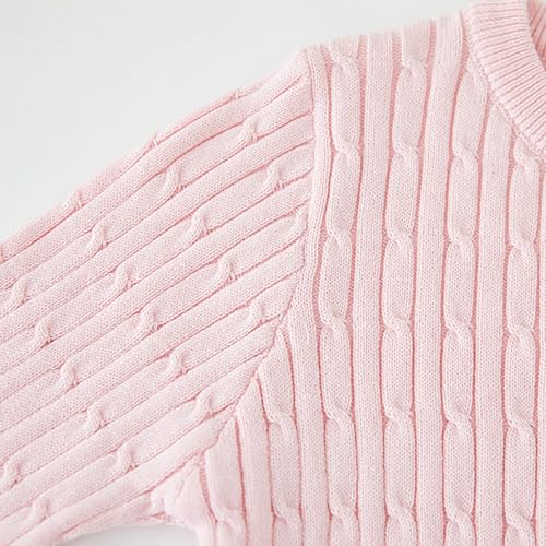 Kids Girls Rib Knit Cardigan Solid Color Button Closed Cardigan Sweater Boys Fall Long Sleeve Sweater Tops3