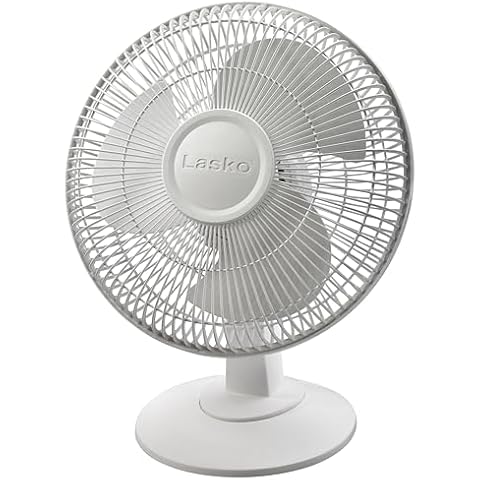 Lasko 12" Table Fan - White Cover
