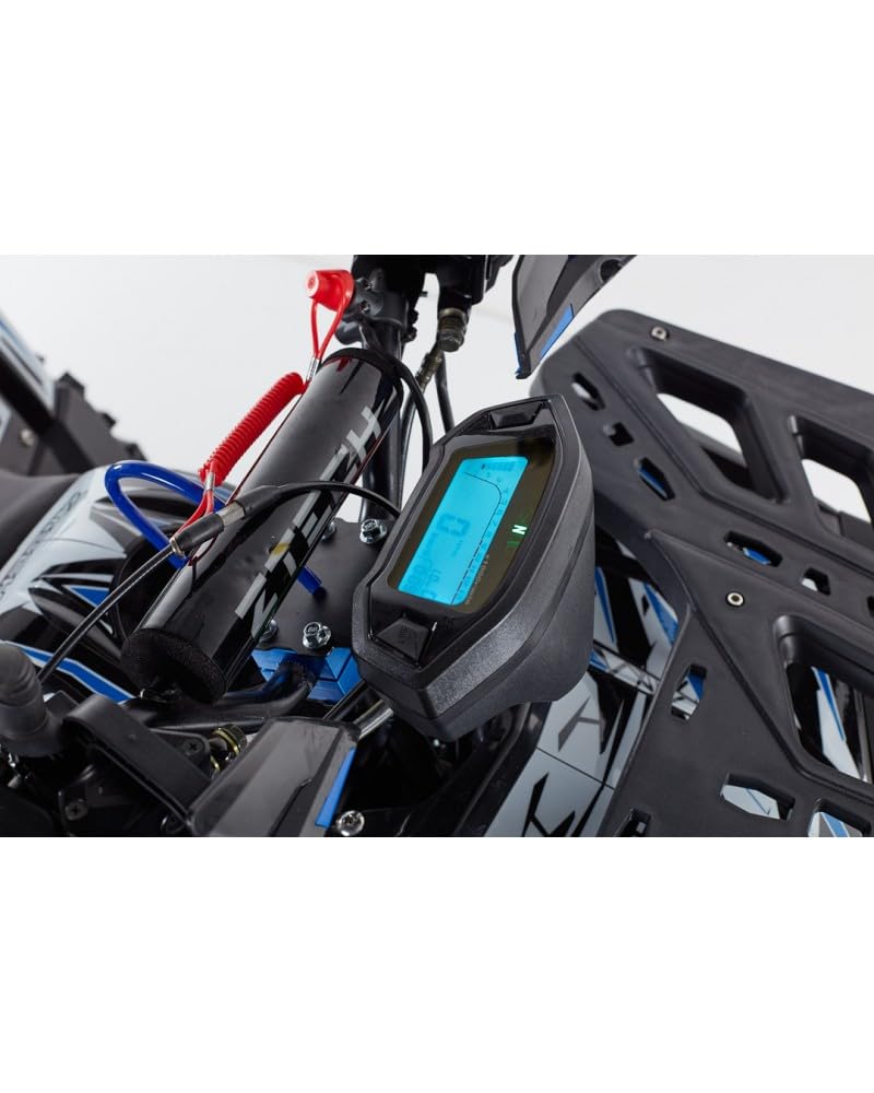 T-MOTO - Maxi Quad Hunter PRO 125cc - Mezzo per Ragazzi e Adulti, Quad a Benzina 4 Tempi uso Off Road, Automatico (Blu)