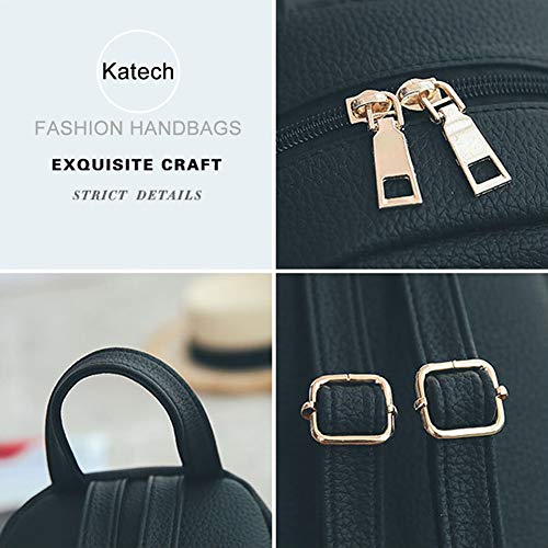 Katech Mini Rugzak Meisje, Mode Rugzak voor Vrouwen Backpack met Pluche Bal Hanger, Casual Rugzak om Kleine Spullen Mee… - Image 4