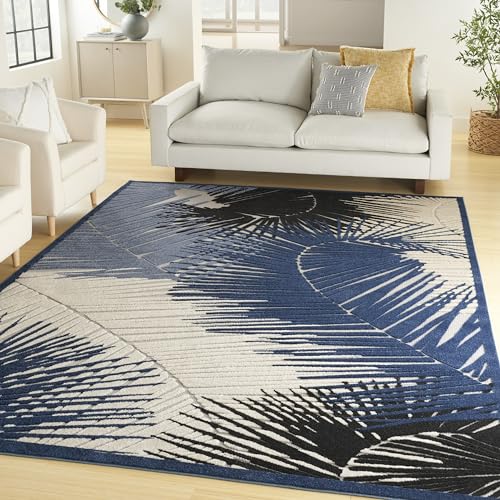 Tapete decorativo Nourison Home Aloha azul marino 118x94 cm