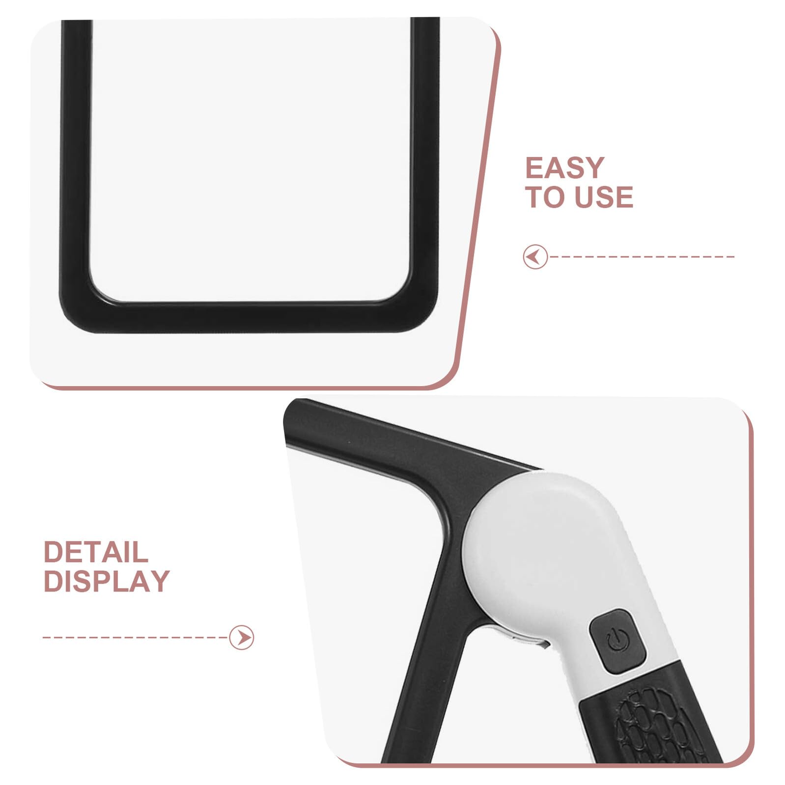 Cabilock Lupa de Mano Plegable con Luz LED para Leer Libros 2 Unidades Negras Diseño Compacto Portátil para Personas Mayores y Manualidades Lupa de Lectura con Aumento para Baja Visión