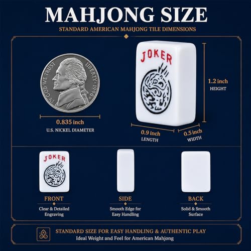 Set de Fichas American Mahjong Asona con Racks miniatura 4