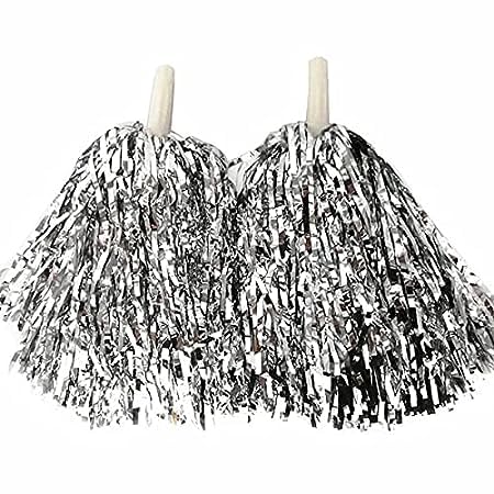 LUDALY One Pairs Cheer Leading Pom Poms (Silver) (B0C2Z1X32G) Amazon Price History, Amazon Price Tracker