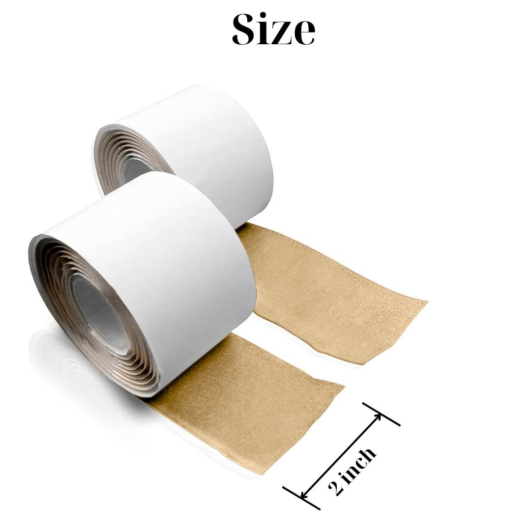 Cinta de beige de 2 pulgadas, cinta autoadhesiva de 10 yardas, cierre resistente, ideal para fijar ventanas, alfombras, proyectos de bricolaje, manualidades, hogar, oficina