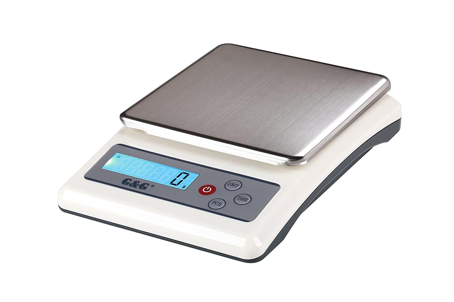G&G KF10K Küchenwaage, 10kg /1g, einstellbare Abschaltautomatik, Feinwaage Digitalwaage, mit Netzteil und Batterien(KF10K: 10kg/1g)