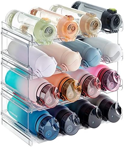 Lifewit Stackable Water Bottle Organizer for Cabinet, Freezer, Pantry ...