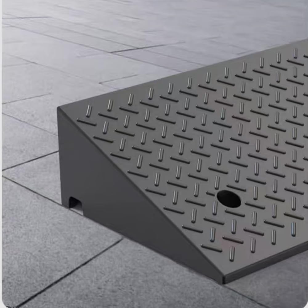 Rampa krawężnikowa, rampa podjazdowa, 2 szt. wytrzymałych ramp załadunkowych do samochodów, magazynowych(H 20 CM/8")