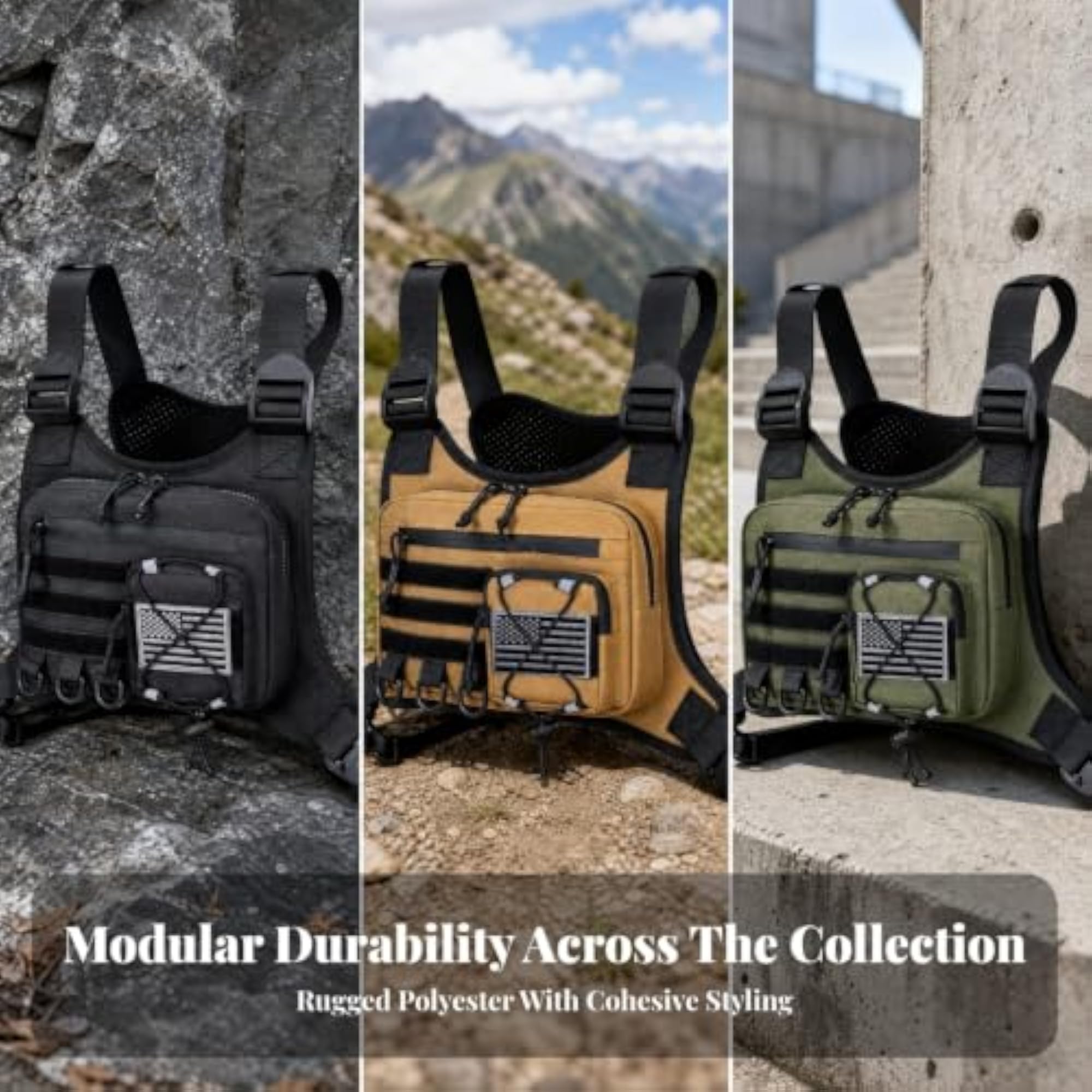 Lightweight Breathable Vest Harness Chest Bag