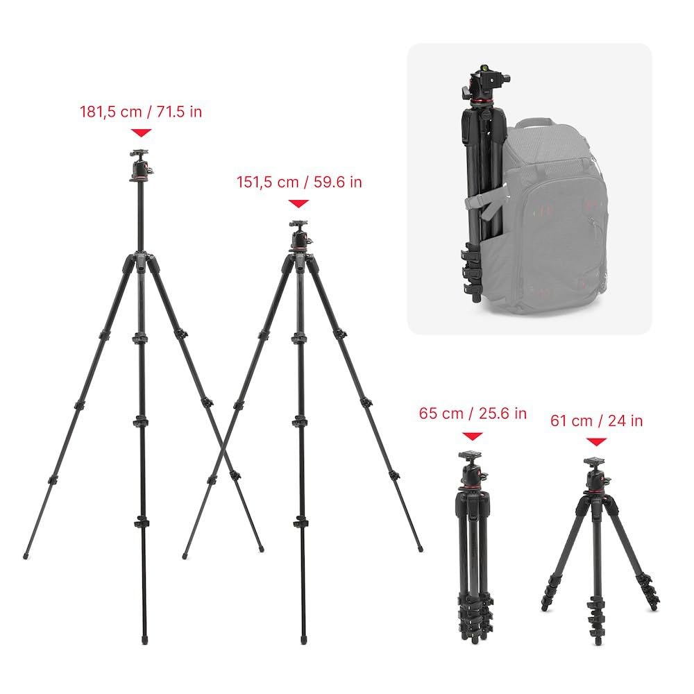 Amazon.com : Manfrotto 055XPRO AS Camera Tripod, 3 Sections