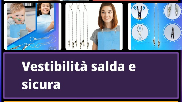 6 Pz/lotto Bavaglino Dentale Clip In Coccodrillo Portatovagliolo