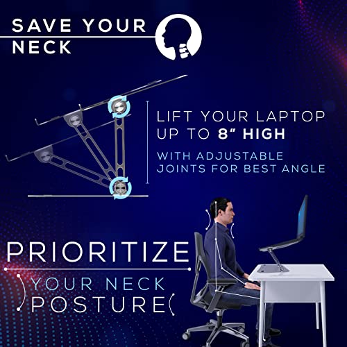 Ken Stage Nek Laptop Stand Desk, Computer Stand, Laptop Riser, Macbook Stand, Laptop Holder, Ipad Stand For Desk, Laptop Stand Adjustable Height, Computer Stand For Laptop #TOP1