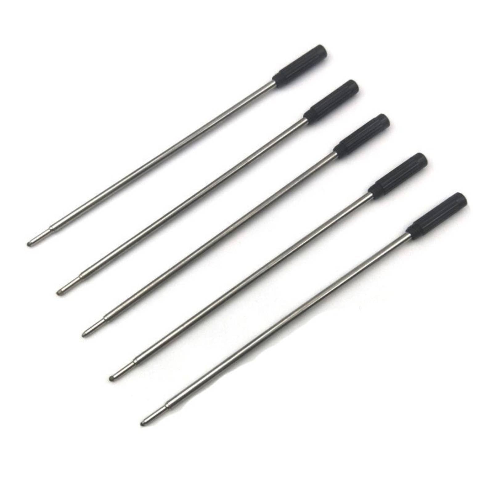Ballpoint Pen Refills for Cross Pen Refills - Premium Steel Refills, 1.0mm Medium Nib, for Crystal Filled Ballpoint Pens (Black 20 Pcs)