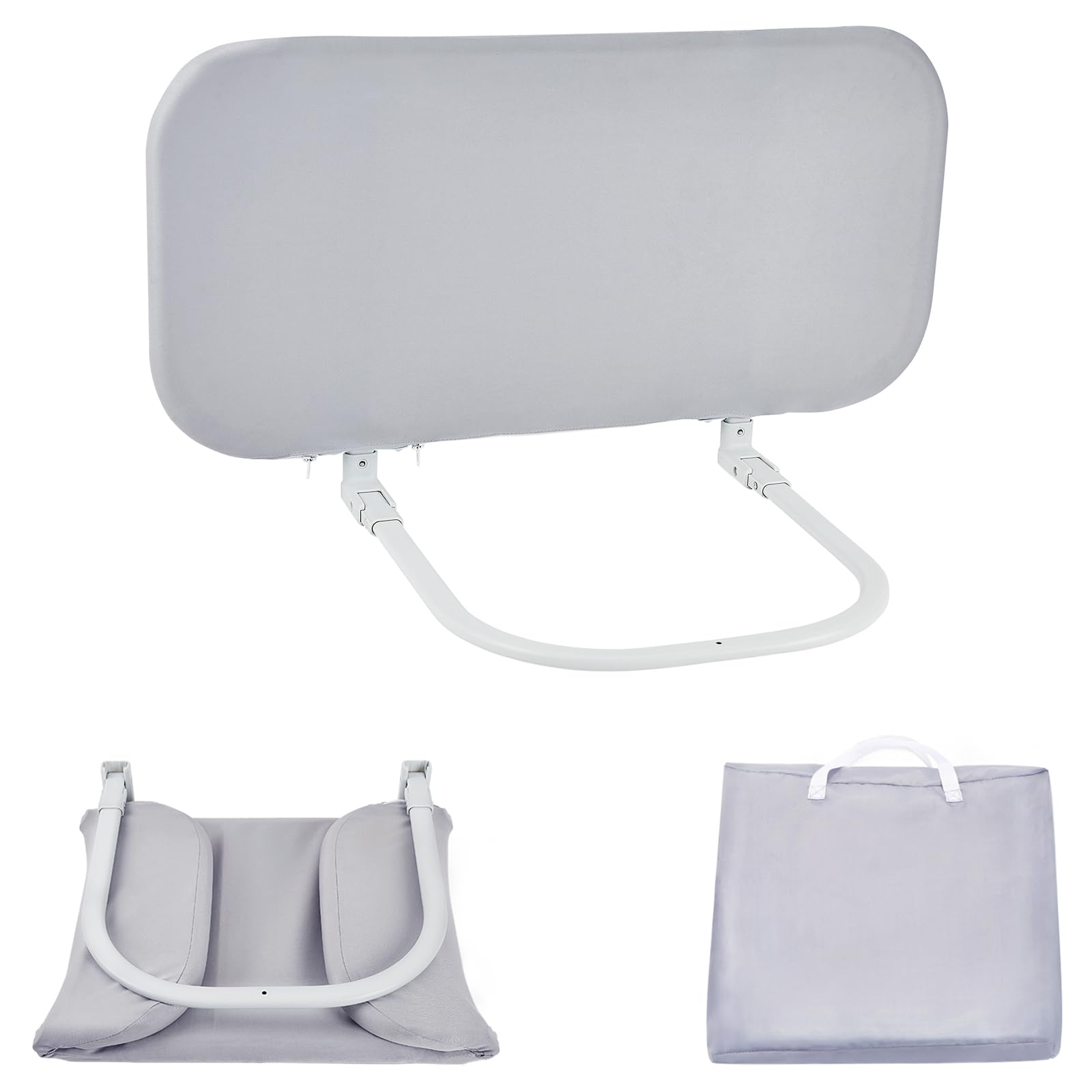 strenkitechToddler Bed Rails for Travel: Portable Baby Bed Rail Guards Bumper for Crib, Twin, Queen, Full, King Size Beds - Easy to Assemble, Safe Guard Bed Side Rail for Toddlers and Kids