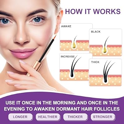 Eyelashes Growth Serum - 6ml for Natural Lashes, Extensions & Eyebrows, Thicker, Fuller & Longer Looking Eyelashes, Lash Enhancing, Vegan & Cruelty-Free
