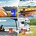 Bucket Toilet Seat, Portable Toilet Seat for 5 Gal Buckets, Camping Seat for Pail, Snap-on Bucket Seat for Outdoor, Camping, Hiking, Emergency, Car, Boat, RV Travel (Bucket Not Included)