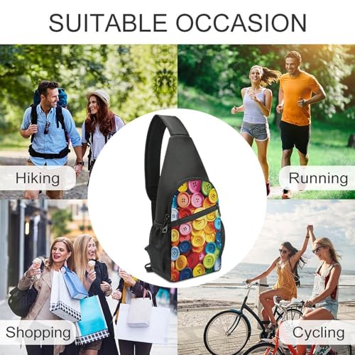Bolso cruzado deportivo colorido para hombro y pecho miniatura 6