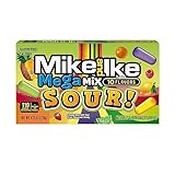 Mike and Ike Candy, Mega Mix Sour, 4.25oz Theater Box, Pack of 12
