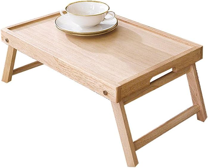 Aria Furniture Bed Tray with Folding Legs Breakfast Tray Bed Table (Natural)
