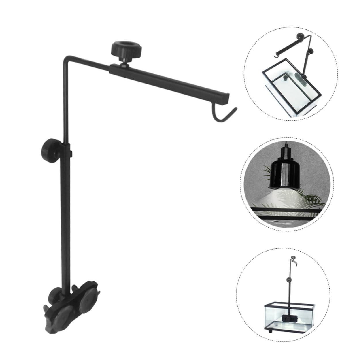 DECHOUS Supporto Lampada Riscaldante per Rettili in Resistente Regolabile per Tartarughe e Acquari con Accessorio Durevole per Terrari Basking Stand Versatile per Illuminazione Habitat