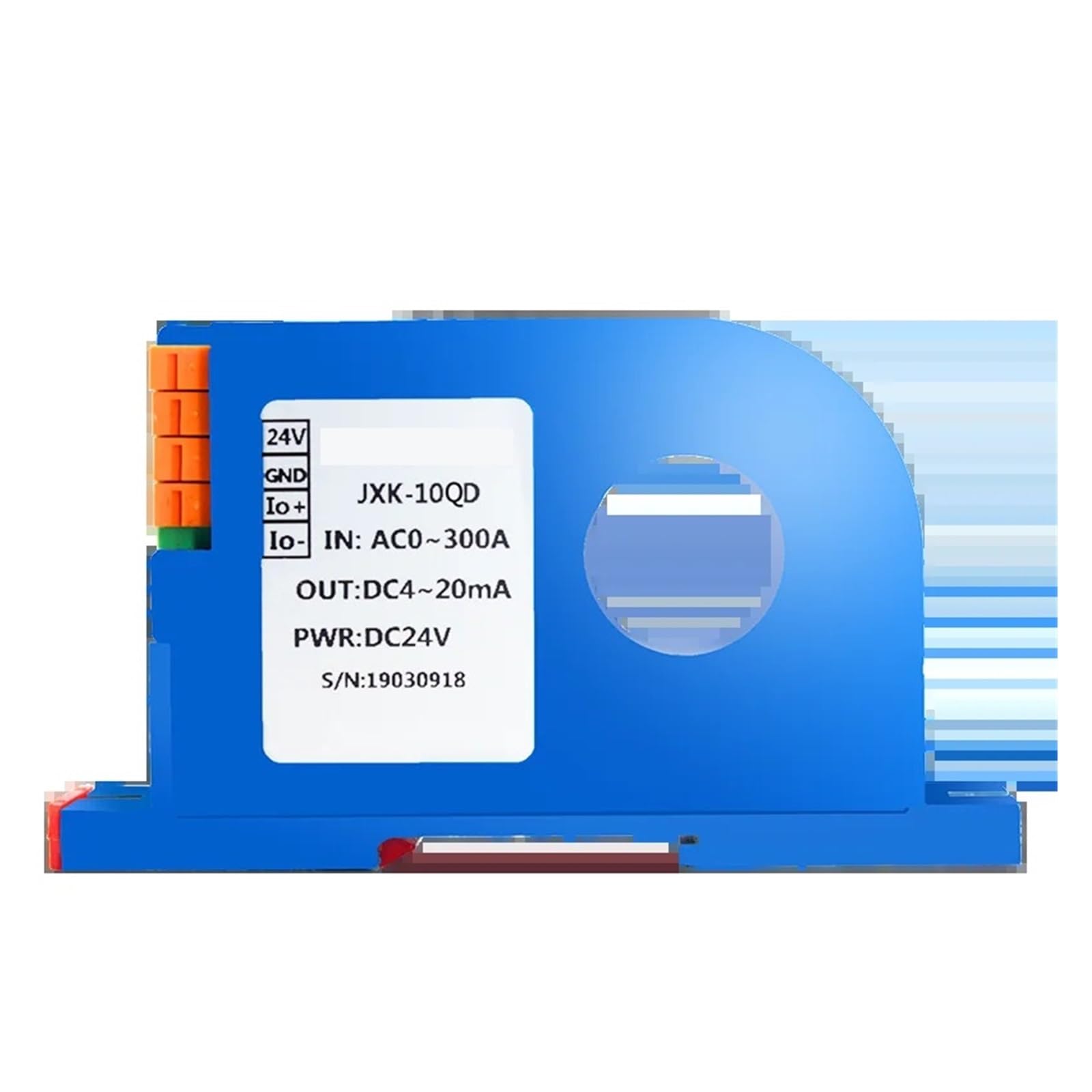 Druckwandler DC-Stromsensor 10 mA 20 500 A 50 A 300 A 600 A Stromwandler DC24 V 4–20 0–10 RS485 Hall-Effekt-Stromsender 22 mm Lochgröße Spannung (Farbe: 0–5 , Größe: DC0–100)(0-10v,DC0-10A input)