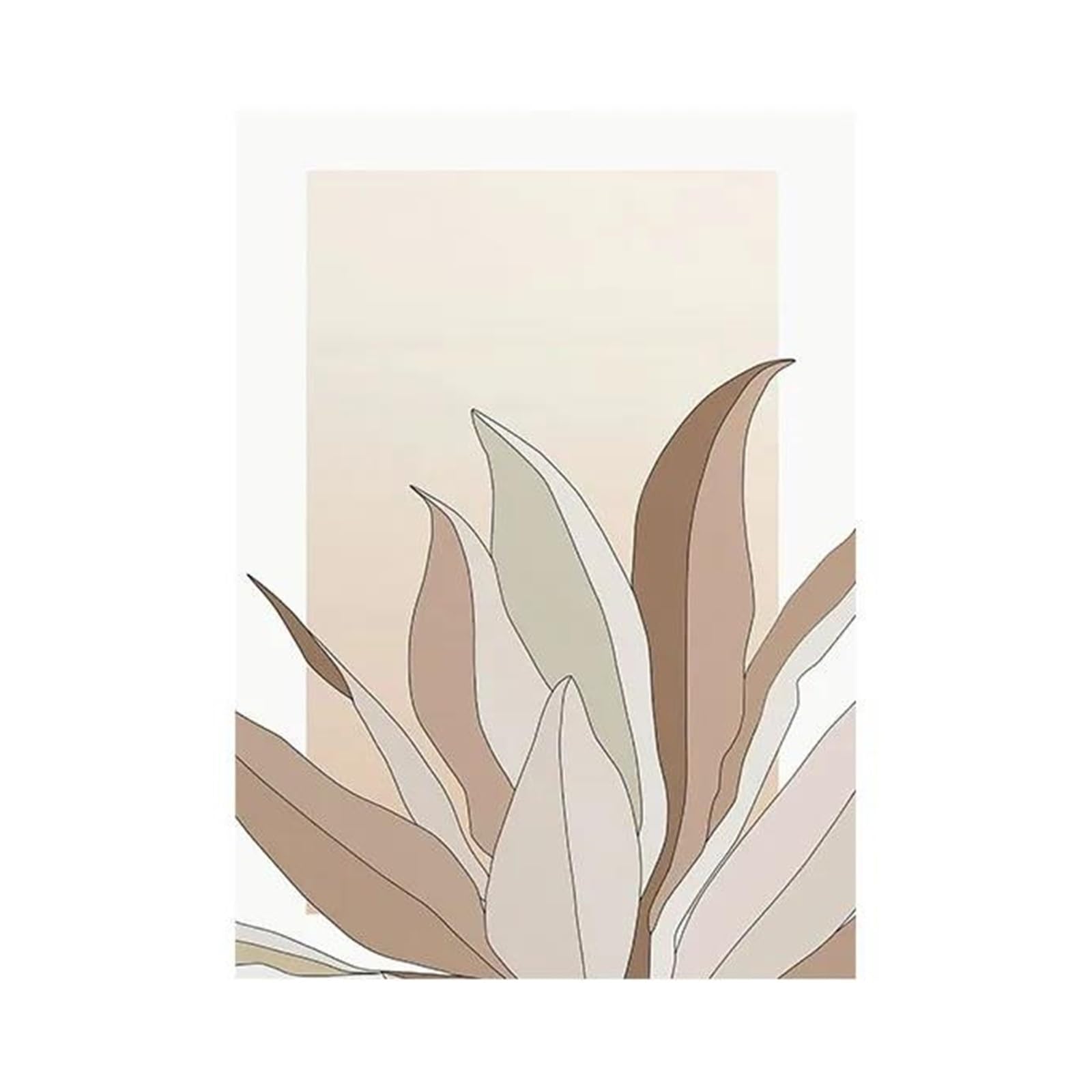 XENITE Wall Art Canvas Prints Abstract Minimalism Wall Art Posters No Frame Nordic Canvas Painting Prints Pictures For Bar Hotel Living Home Decor(H,20x30cm)