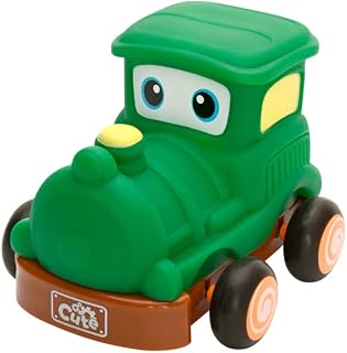 Zippy Toys Carrinho Vinil Pullback City Trem - Possui Sistema de Fricção; Plástico de Alta Qualidade e Acabamento Uniforme, Não Machuca; Cores Vivas Estimulam Memória; Indicado Para Crianças +18 Meses