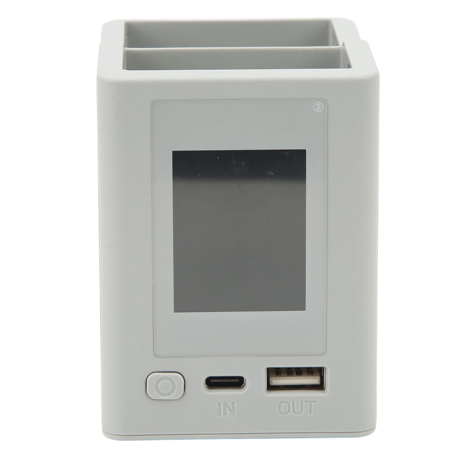 Domary Hub di Ricarica a 2 Vie PD Caricatore Batteria a Colori di Ricarica Rapida USB LCD Caricatore della Batteria per Mini 3 Drone Grigio