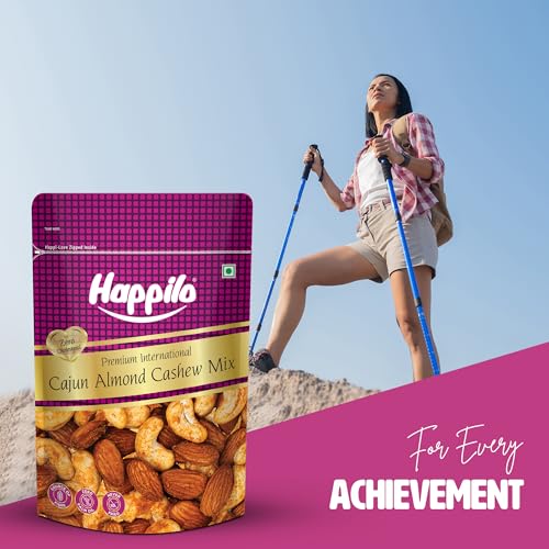 Image of Happilo Premium International Cajun Almond & Cashew Mix 160g | Rich in Fibers | Protein and Antioxidants | Healthy Snacks
